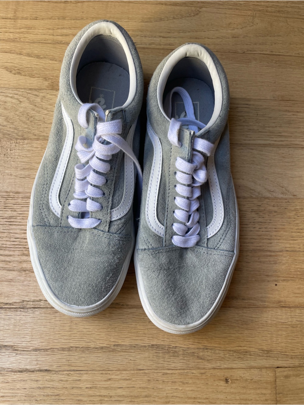 Light Blue Old Skool Suede Vans / Ws 8, Ms 6.5